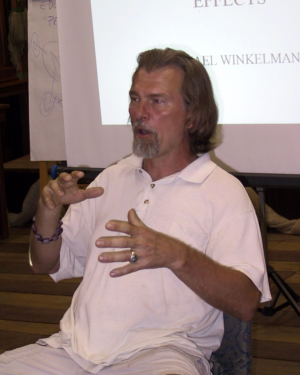 Dr. Michael Winkelman sitting in a chair.